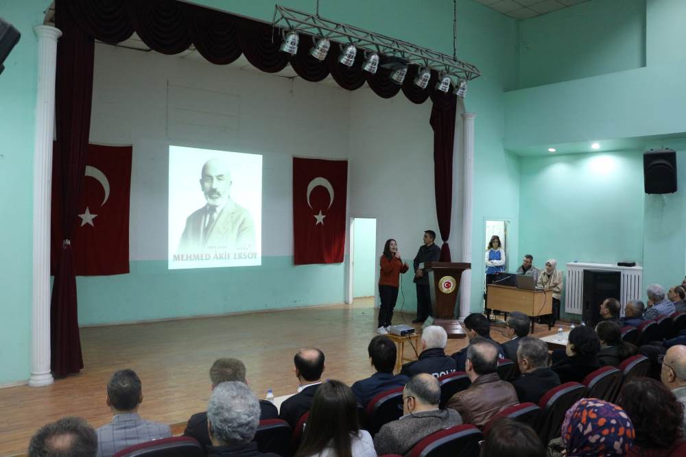 İstiklal Marşı'mızın  Kabulü ve Mehmet Akif ERSOY'u Anma Günü Töreni Gerçekleştirildi.
